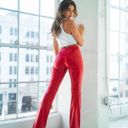 Revice Denim Revice Red Leather Pants Photo 1