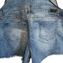 Natural Reflections Womens  Stretchy Distressed Denim Overall Shorts Size XXL Photo 12