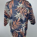 Quiksilver Size Large Palm Tree Print Cotton Short Sleeve Hawaiian Shirt Photo 1