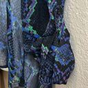 Rocawear  sheer snake skin printed blouse size XL￼ Photo 6