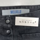 Brandy Melville  Pacsun NWT 27/4 Black Denim Snap Button Front A-Line Jean Skirt Photo 2