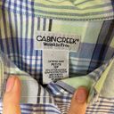 Cabin creek Blue/Green Plaid Button Down | Size 12P | EUC | Discontinued Photo 7