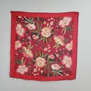 Oscar de la Renta  100% Silk Floral Scarf Photo 1