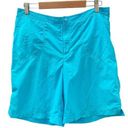 Lands'End  Outdoor Size 10 Turquoise Blue Swim Beach Trunk Casual Shorts Womens Photo 0