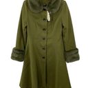 Modcloth NWT  Voodoo Vixen Air of Sophistication Coat Size 12/14 Olive Green Photo 2