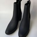 Jeffrey Campbell JC Play Matte Black Rubber Heeled 'Hurricane' Boots Photo 1