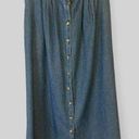 Cabin creek Vintage Deadstock,  denim button down midi skirt, size 8, cottagecore Photo 0