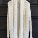 Akemi + Kin ‎ Anthropologie Women’s Small Ivory Chunky Knit Long Cardigan Sweater Photo 4