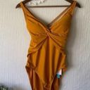 Bleu Rod Beattie  One Piece Swimsuit Desert Dreams Golden Yellow NWT 12 Photo 1