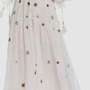 Rococo  Sand White Sequin Star Tiered Maxi Dress Photo 0