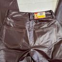 Jordan  X Maison Chateau Rouge NEW $100 Womens Crop Faux Leather Pants Size 4 Photo 6