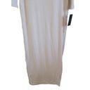 Klassy Network  Crew Neck Long Sleeve Ribbed Maxi Dress Cream White Size Medium Photo 6