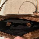 Tommy Hilfiger  Tan Faux Crocodile Leather Tote Photo 6