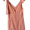 Tularosa Aritizia  Pink Polka Dot Slit Ruffle Midi Dress Photo 3