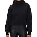 Good American  Womens 3XL Rib Mock Neck Sweater in Black NEW Photo 0