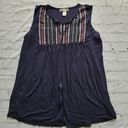 Studio West  Shirt Top M. Flowy tank, patriotic colors Photo 0