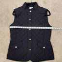 St. John’s Bay  Black Vest Lightweight Gold Buttons  Women Size Medium Photo 3