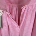 American Vintage Vintage Patchin Place NWT Pink Woven Pleated Midi Skirt Made In USA Size 14 Photo 5