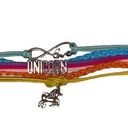 infinity Rainbow Leather Unicorn  Love Bracelet NEW Photo 0