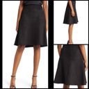 Anne Klein Ann Klein Faux Suede Black Scuba Flare Skirt Size 10 Photo 1