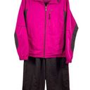 Danskin  Pink And Gray Track Suit Full Zip Pull On Straight Leg Y2K 90s M Photo 0