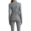 Zella 💕 Basalt Jacquard Half Zip Running Top ~ Grey Shade Swell Jacquard XL NWT Photo 4