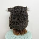 Hollister  Bear Faux Fur Trapper Winter Hat One Size Unisex in Dark Brown Photo 4