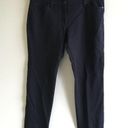 Eileen Fisher  Ponte Knit Ankle Jeans Black Womens Size 8P Petite Photo 0