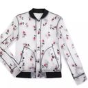 Disney  Parks Mickey Mouse Rain Bomber Jacket Transparent Frosted Size Small NEW Photo 6