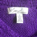 kim rogers Purple Tunic Vneck Pullover Photo 2