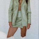 Princess Polly Leather Green Mini Skirt Photo 2