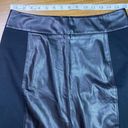 CAbi  Miranda Black Faux Leather Ponte Stretch Knit Pencil Skirt Size 8 #3754 Photo 5