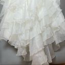 Allure Bridals Wedding Dress Strapless Cascading Tulle Layers Jeweled Beads Gown Size 8 Photo 5