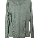 Gaiam Heather Green Long Sleeve Yoga Top Photo 0