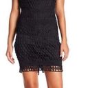 Carmen Marc Valvo   sleeveless crochet mini dress Photo 0