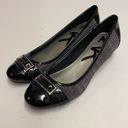 Anne Klein  Sport Sadique Patent leather and tweed wedges Size 8.  B71 Photo 1