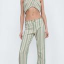 ZARA  The Beth Cotton Striped Pants Photo 12