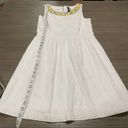 Kensie  White Yellow Jeweled Shift Embroidered Sleeveless Dress Size S Photo 11