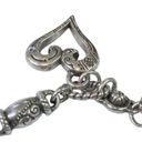 Brighton Vintage  "L'amore" Coll Multi 6 Hearts silver tone bracelet Photo 4