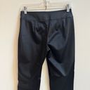 White House | Black Market  Black Satin Slim Leg Straight Womens Size 0 R Pants Photo 6