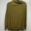 Coldwater Creek  Olive Green Women's Pullover Knit Sweater Size Medium Cowl Neck Photo 5