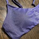 Raisin's  sparkly purple metallic pullover swim top, M, NWOT Photo 2