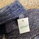 Aerie  Blue Knit Mittens Gloves Fingerless Fold Over Photo 2