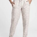 Athleta - Cabo Tide Linen Jogger Travel Casual Resort Pull On Pant Camo Pattern Photo 0