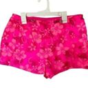 Vintage Y2k Swim Shorts Floral Tropical Flower Pattern Cover Up medium Pink Photo 2