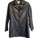 Anne Klein  Leather Coat Jacket Size Small Genuine Lamb Skin Button Down *READ* Photo 0