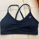 Gymshark Navy Blue Ruched Sports Bra Photo 4