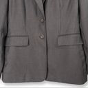 Anne Klein  Womens Blazer Taupe Gray Lined Office Business Careerwear Work Size 4 Photo 3