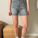 ZARA  gray high waisted denim jean mom shorts Photo 1