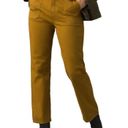 prAna  Sancho Slim Chino Pants Women's Size 10 Brown Yellow Organic Cotton Photo 2